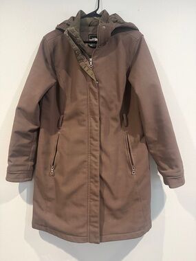 The North Face Brown Utility Jacket with Removable Hood